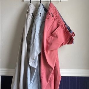 3 PAIRS OF PANTS: BR Emerson & Gavin Chino 32x34